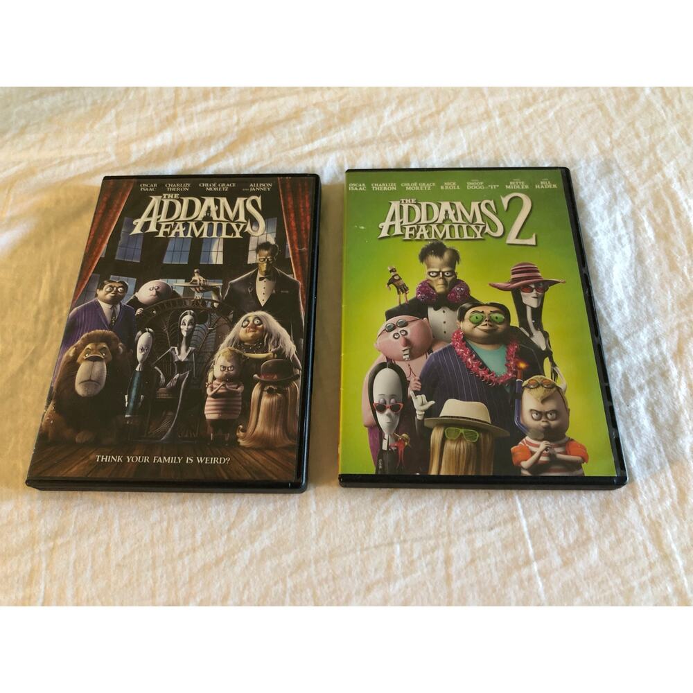 Addams Family 1 & 2 animated movie dvd